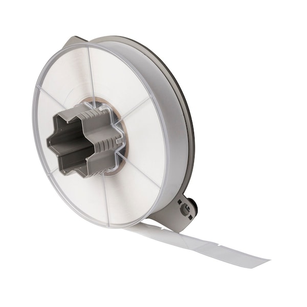 Brady A5500 Polyester Wire and Cable Flag Labels 3 in H x 1 in W White 1900/RL A55-12-483 - main